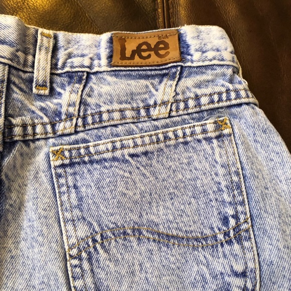 HP! LEE DENIM ACID WASH CUT OFF JEAN SHORTS - Picture 6 of 8